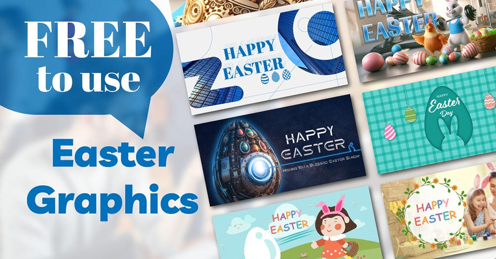 Easter Graphics : Spreading Joy with Free Resources from bbi.co.uk
