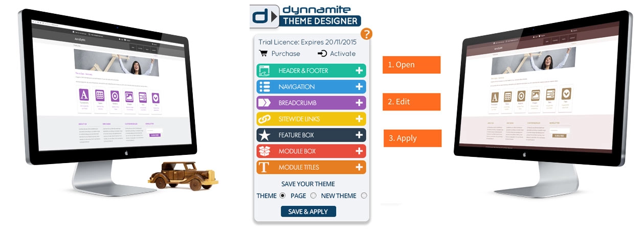 DNN theme, create website with no coding